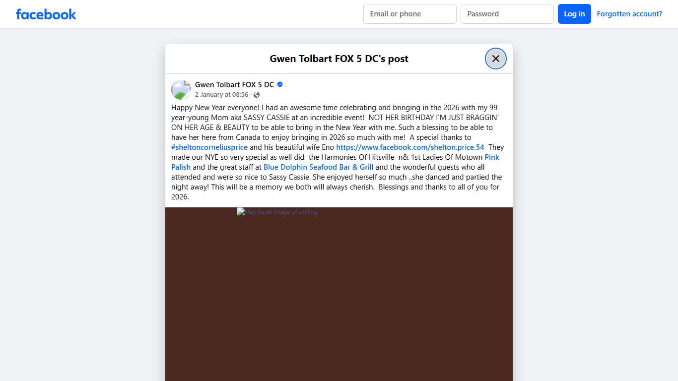 Happy New Year everyone! I had an... - Gwen Tolbart FOX 5 DC | Facebook